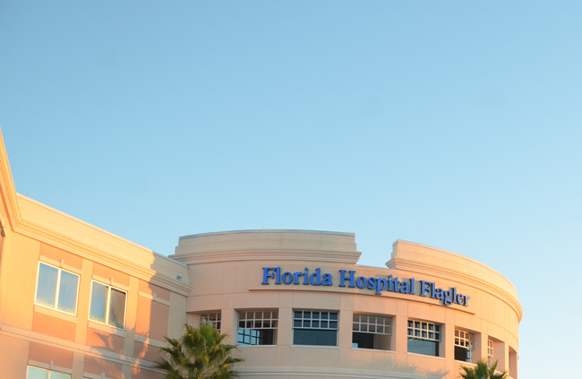 The sun is setting on Florida HospitalFlagler, but in name only. Expect to see AdventHealth by Jan. 2. (© FlaglerLive)