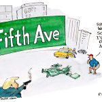 Second Shot on Fifth Avenue by Pat Byrnes, PoliticalCartoons.com