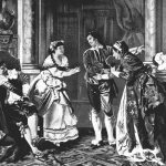 A scene from Mozart's "Marriage of Figaro" from the Victrola book of the opera (1917).