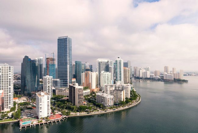 Much of Miami is built right up to the water’s edge. On average, it’s 6 feet above sea level. Ryan Parker/Unsplash, CC BY-ND