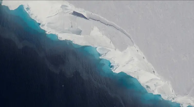 Scientists are concerned about the stability of Antarctica’s Thwaites Glacier, which holds back large amounts of land ice. NASA