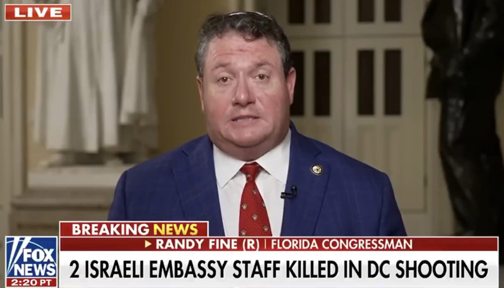 U.S. Rep. Randy Fine, appearing on Fox News Thursday, calling for the nuking of 2 million Palestinians in Gaza.