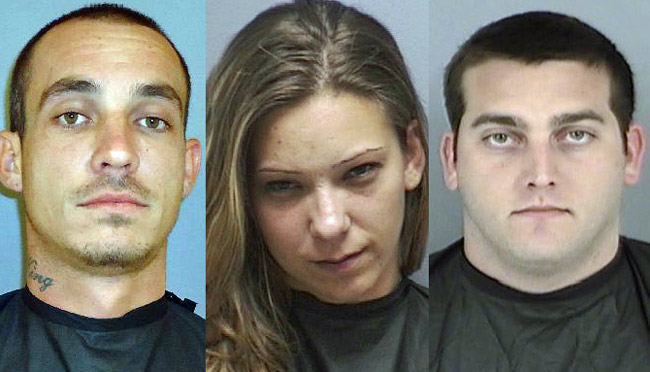 From left, Harley King, Kristin Howard, and Salvatore Kilday. (FCSO)