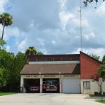 Fire Station 22 on Palm Coast Parkway will transfigure into the home of the Palm Coast Historical Society and possibly a welcome center. (© FlaglerLive)