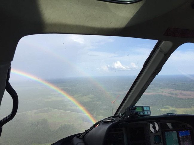 The view from FireFlight: Flagler County Fire Rescue's Roy Long, a flight medic, posted the image on his Facebook page Saturday as the emergency helicopter was flying over Flagler. 