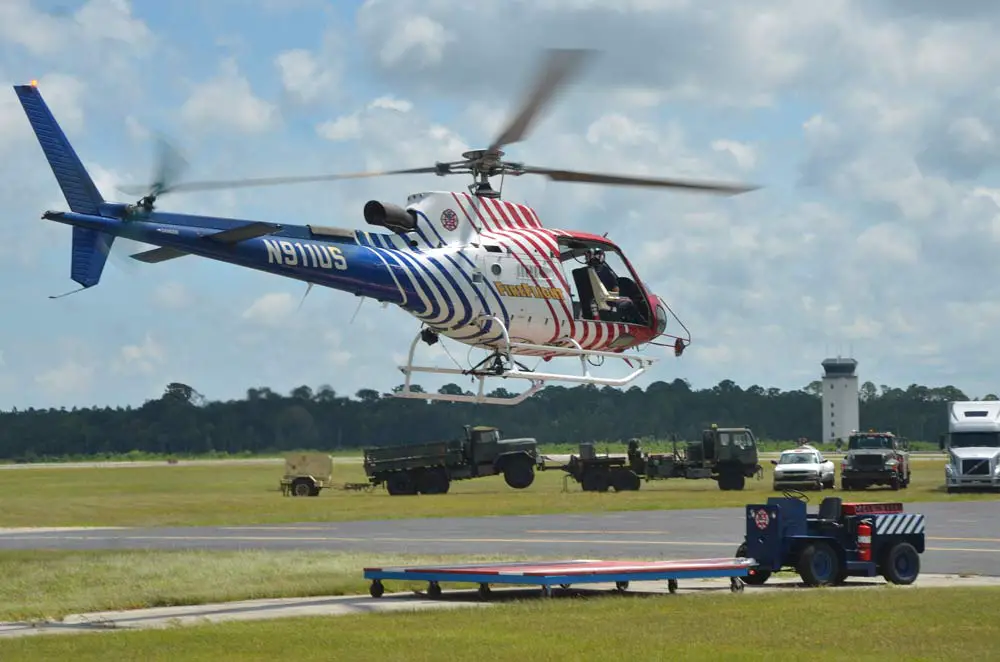 Soon Flagler County FireFlight will soar into the sunset as the County Commission buys a new Airbus emergency helicopter. (© FlaglerLive)