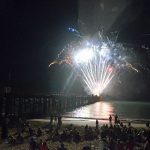 The July 4 fireworks off the Flagler Beach pier have been as iconic, on Independence Day, as the pier itself all 364 other days of the year. (© FlaglerLive)