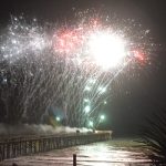 Fireworks off the pier again? On New Year's? It may not be so far fetched, though maybe not from that far out on the rickety pier. (© FlaglerLive)
