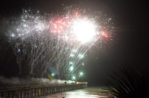 And on the eighth day God lit up the pier. (FlaglerLive)