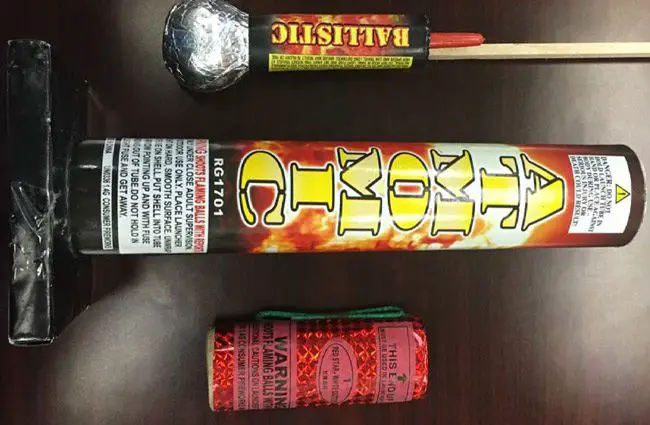 The type of fireworks stolen. (FCSO)