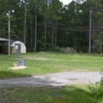 A firing berm in back of the Jackson property. (© FlaglerLive)