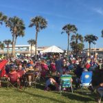 Drawing a crowd has not been a problem at Flagler Beach's First Friday. (© FlaglerLive)
