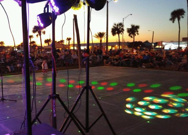 First Fridays crods have gone from around 200 in the nascent days of the event to around 1,000 these days. (Flagler Beach)