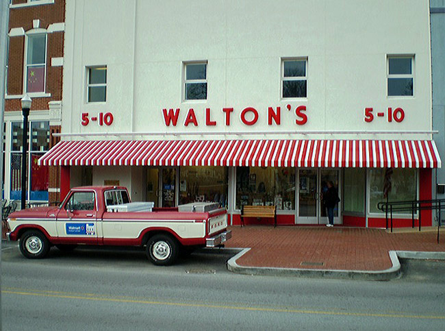 The first Walmart in Rogers, Ark., a 16,000-square-foot store, opened at the corner of Walnut and Eighth Streets on July 2, 2962.