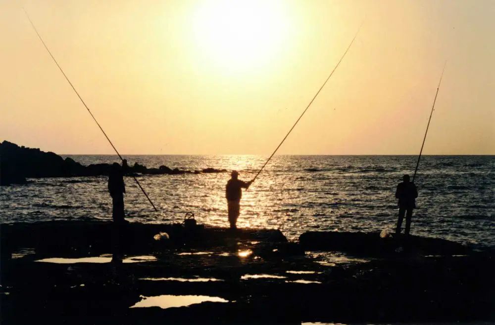 Fishermen on the Mediterranean in Byblos, Lebanon. (© Pierre Tristam)