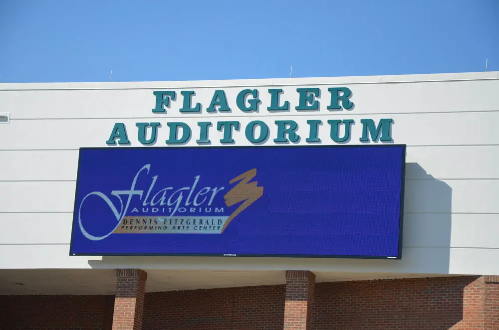Flagler Auditorium has been finding its voice despite the pandemic. (© FlaglerLive)