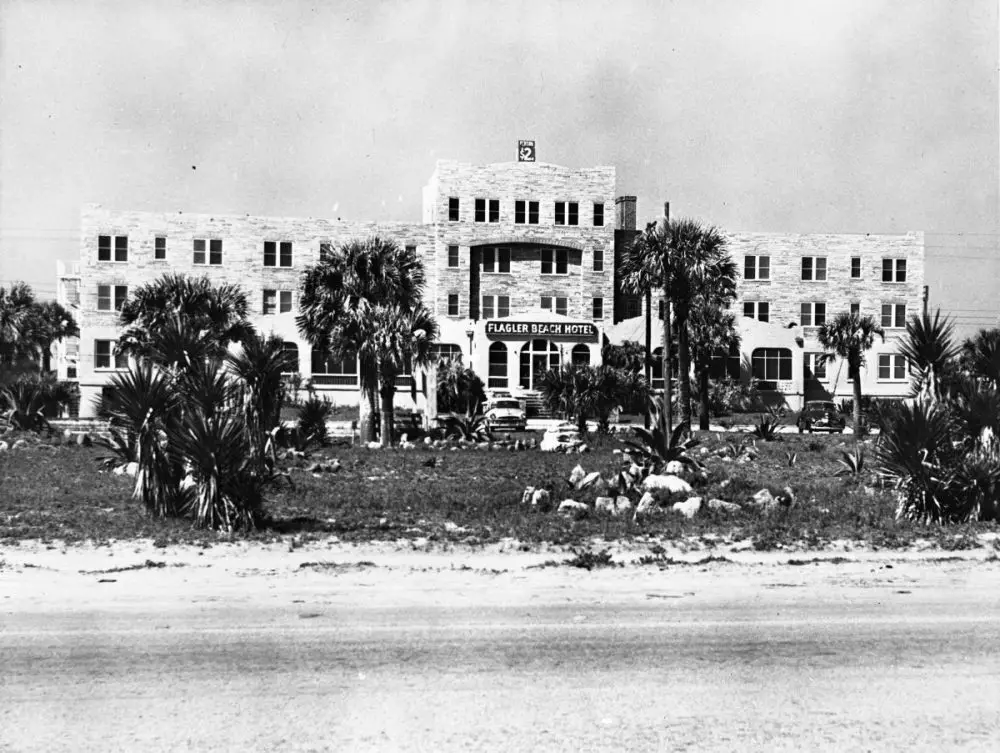 The Flagler Beach Hotel around 1950. (Florida Memory)
