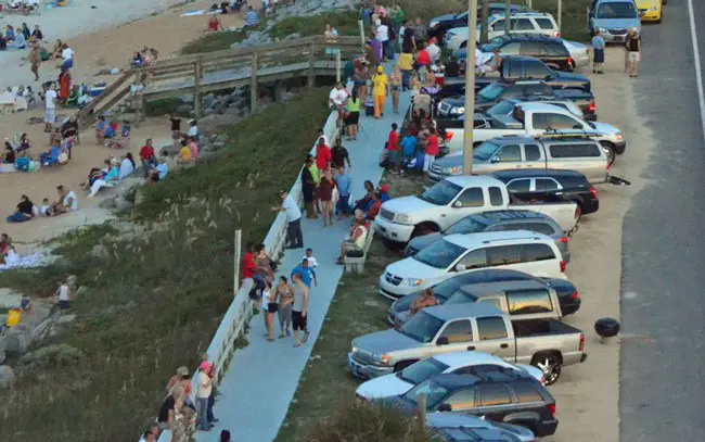 flagler beachj parking pier boardwalk