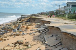 What's left of A1A south of 12th Street. It doesn't get better for many blocks. Click on the image for larger view. (c FlaglerLive)