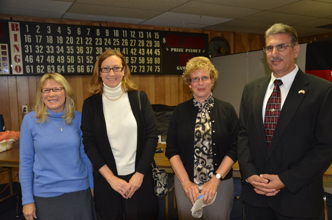 The four: from left, Sandra Mason, Linda Provencher, Joy McGrew and Jamie NeJame. (© FlaglerLive)