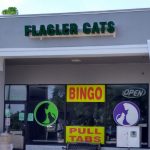 Flagler Cats in Flagler Square Plaza, in a picture from its Facebook page. It was shut down today on allegations of operating as an illegal gambling parlor.