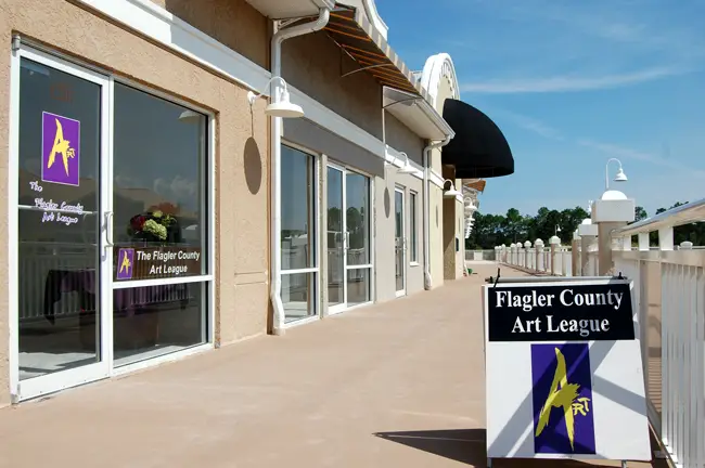 Prompted by Weldon Ryan, the move to City Market Place has been a boon to the Flagler County Art League. (© FlaglerLive)