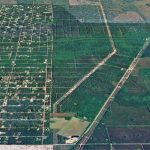 The St. Johns County side of Flagler Estates, left, has been developed. The Flagler County side, the site where the alleged kidnapped child was taken, is not. (Google Earth)