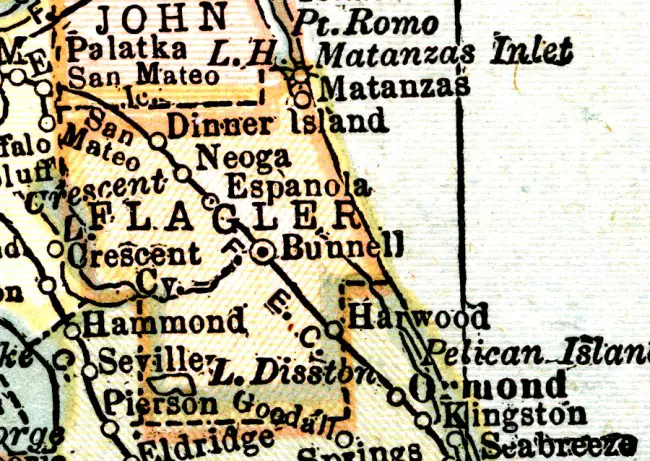 flagler county old map 1920 1920s