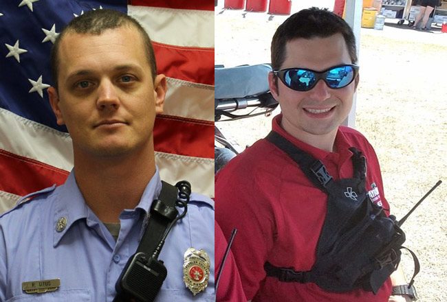 Ronald Titus, left, and Justin Thomas. (Flagler County Fire Rescue)