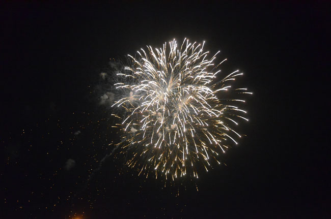 The Flagler County Rotary Club's Labor Day celebration on Aug. 30 in Town Center will culminate with a fireworks show by Santore and Sons. (© FlaglerLive)