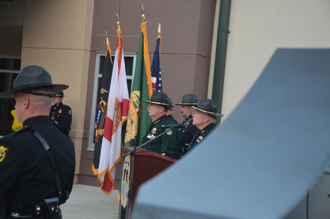 The Flagler County Sheriff's Office celebrates its centennial this morning at the Operations Center. (© FlaglerLive)