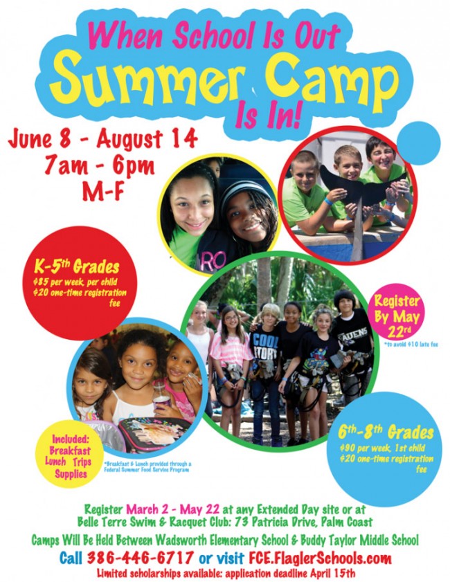 Summer Camps In Flagler Schools and Palm Coast 2015