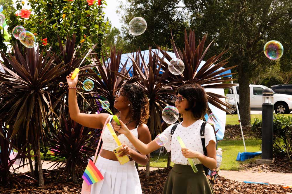 Flagler Pride, like dozens of other such events around the country typically held in June, found the local LGBTQ+ community – with the support of family, friends and allies -- celebrating itself. The festival featured a carnival-like atmosphere with musicians, comedians and a belly dancer performing before the 500-plus attendees (who were counted by festival staff). 