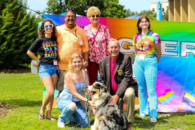 Palm Coast Mayor David Alfin and his family joined the Flagler Pride family Saturday. (© Octavia Lynn Photography.)