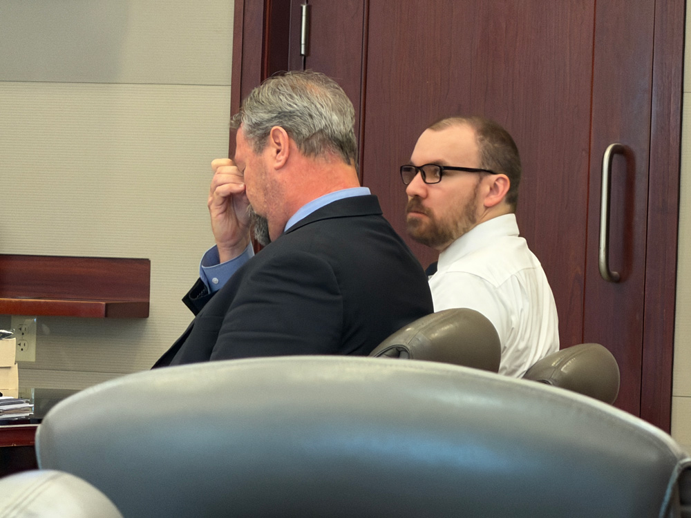 Charles Fletcher, Melady's attorney, did not have the best of birthdays. (© FlaglerLive)