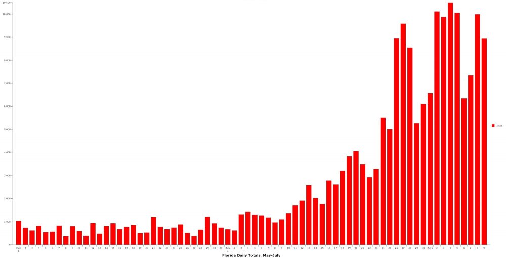 florida covid cases
