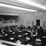 The Florida Legislative session might have a particularly retro feel this year. Above, the Florida Senate in 1945. (Florida Memory)