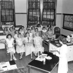 The way the Florida Legislature sees its teachers: a classroom at the Florida State College for Women in 1949. (Florida Memory)