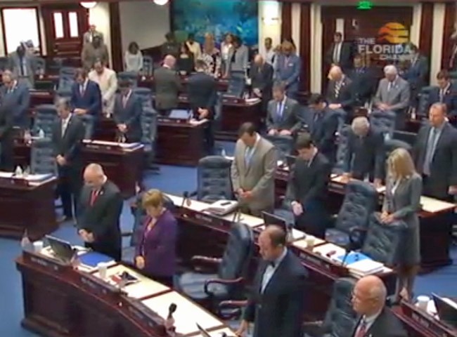 Florida had a prayer today: the House behaved. (Florida Channel)