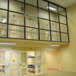 Fluorescent lights are on 24 hours a day at the Flagler County jail as a security measure, a jail official says. (© FlaglerLive)