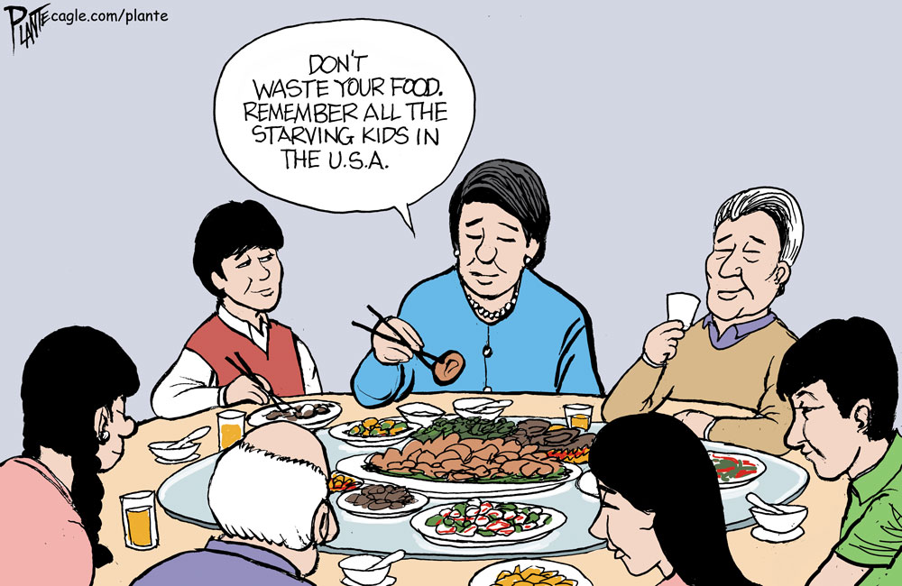 Remember the Starving by Bruce Plante, PoliticalCartoons.com