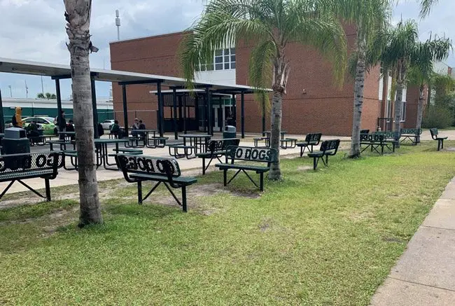 The incidents involving bigoted threats against a teacher seized the Flagler Palm Coast High School community and beyond in mid-December. (© FlaglerLive)
