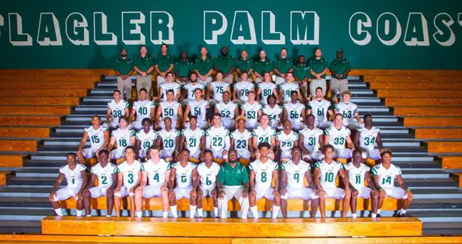 Flagler Palm Coast High's football team, undefeated this season, is among those being recognized by the school board this evening at the Flagler Auditorium. (Cady Studios via FPC)