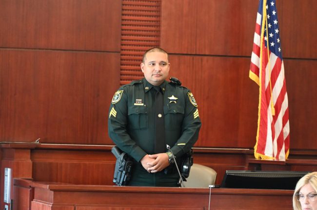 Flagler County Sheriff's Sgt. Frank Gamarra, the lead investigator in the case. (© FlaglerLive)