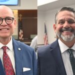 David Fraser, left, and Michael McGlothlin in Palm Coast last week. (© FlaglerLive)