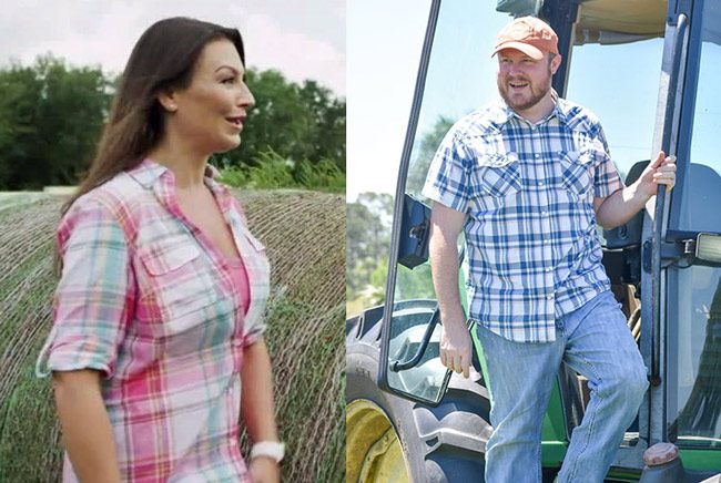 Desperate to look the part: Nikki Fried and Matt Caldwell, the candidates for Commissioner of Agriculture. (Facebook)