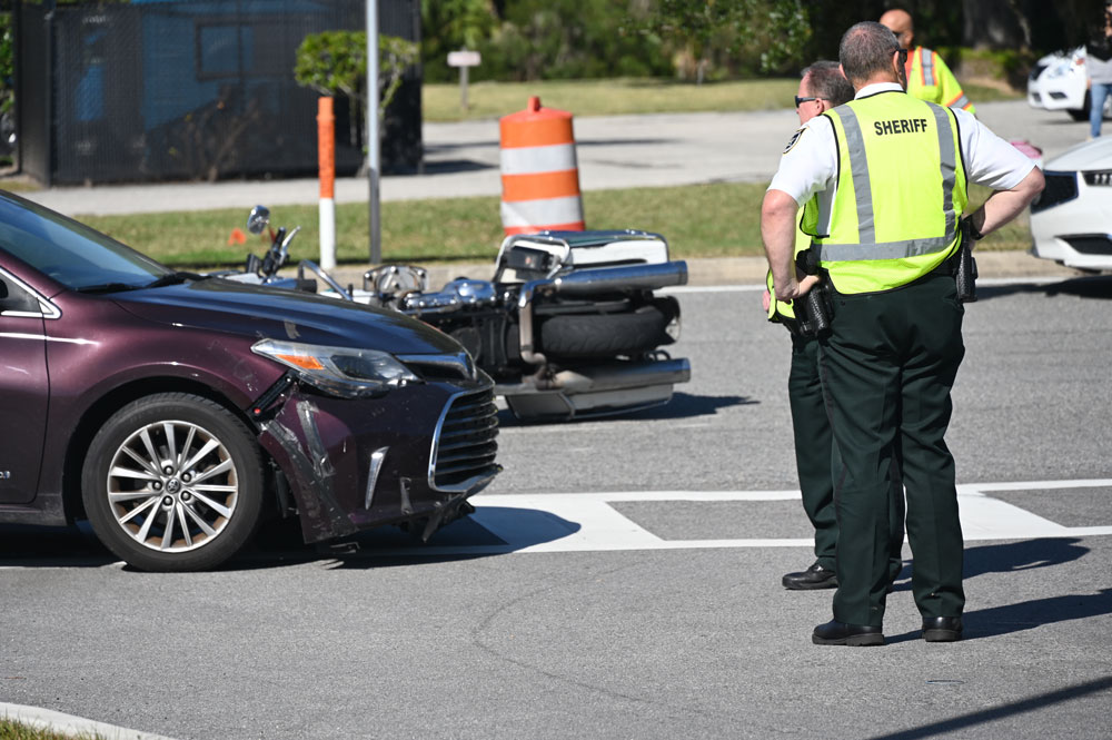 The point of impact. (© FlaglerLive)