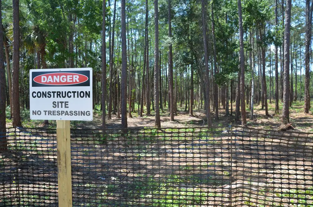 The future site of the Flagler County Sheriff's Office's Operations Center, or District Office, in Palm Coast, near the public library. (© FlaglerLive)