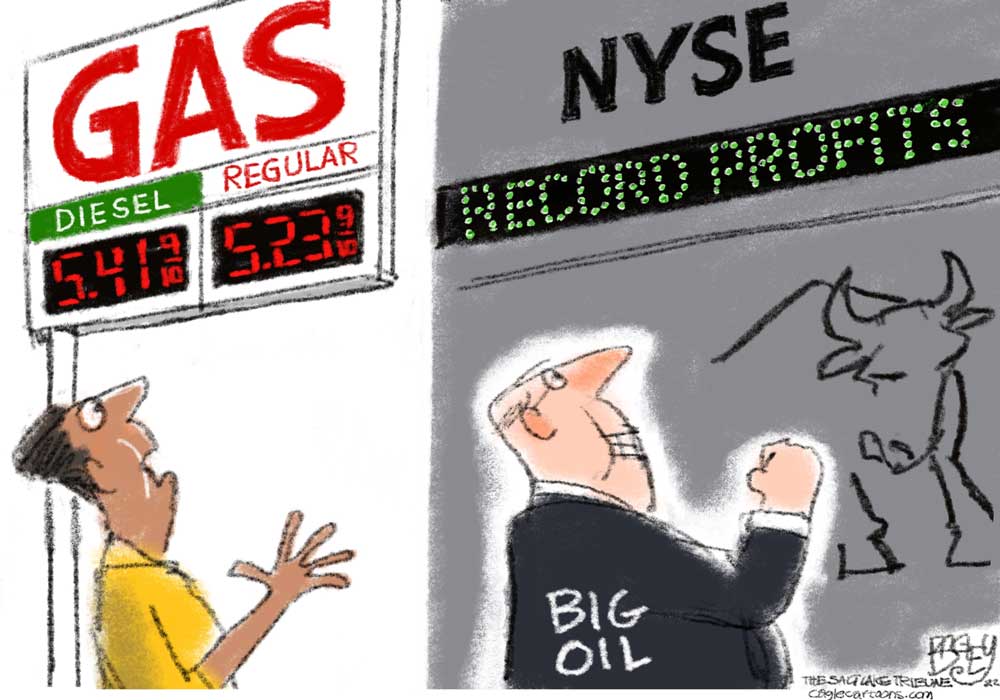 Oil Winners by Pat Bagley, The Salt Lake Tribune