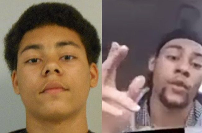 Marion Leo Gavins Jr. has been in and out of the criminal justice system since his first arrest when he was 13, left. The picture to the right is a still from a self-made video as he drove to turn himself in Sunday, on a first-degree murder charge. 